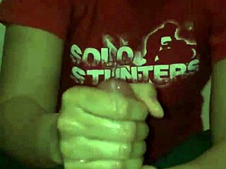 i stroke my huge cock to massive cum explosion