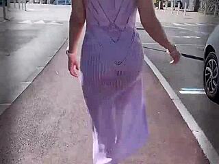 Naughty Latina Beach Flashing Challenge Story