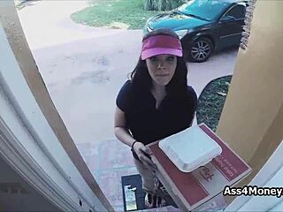 Teen Delivers Pizza and Blowjob for Quick Cash