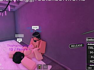 roblox babe's juicy ass takes pounding cumshot blast