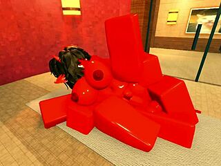 demon girl seduces with oiled body monster sex in sauna