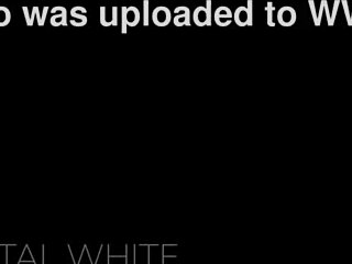 Crystal White Teases Juicy Gaping Pussy Lips in Closeup Solo Masturbation