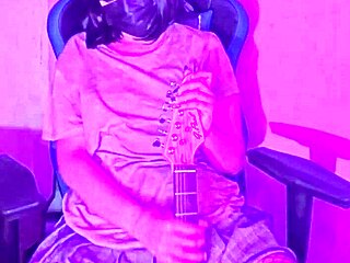 emo amateur solo teases in softcore style