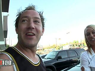 big cocked stud pounds horny blonde milf ass