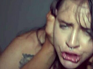 petite brunette wife shows tight pussy skills in bedroom