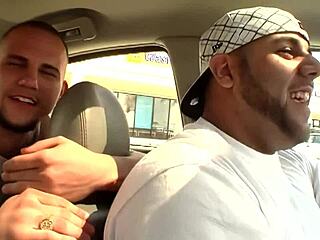 Brunette Car Cock Suck Turns Tight Pussy Ride Thrill