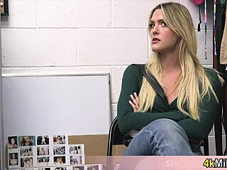 caught stealing then mall cop fucks my blonde pussy pov