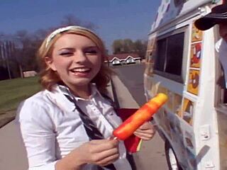 Lexi Belle Slammed Hard by Ice Cream Man's Monster Cock