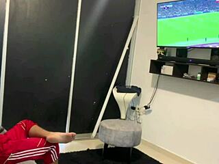 Skinny latina in miniskirt rides old cock missionary with dirty talk and spit