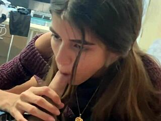 Skinny latina in miniskirt rides old cock missionary with dirty talk and spit