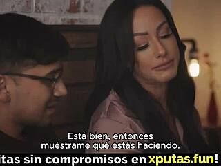 Latina milf tempts with creampie after steamy homemade blowjob session