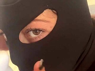 red lipstick milf deepthroats then hardcore doggy in fishnets squirting