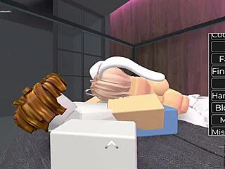 Adorable Blonde Bunny Plays Game Before Big Ass Fuck