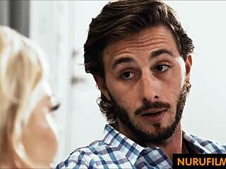 boss lesbian craves young cock during erotic milf massage session