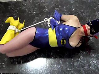 Batgirl Succumbs To Sarah Brooke And Alura Jenson Lesbian Domination!