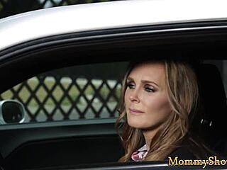 busty milf toys horny teen babe in lesbian threesome