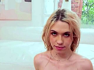 Cute latina kitten gaped wide in rough anal creampie piss play