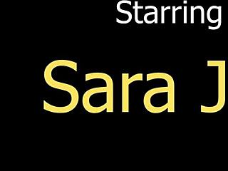 Sara Jay screams as huge cock stretches her big clit mature muff