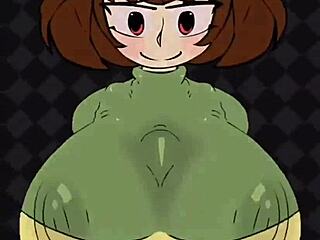 Chara's big tits squeeze cock in hot titty fuck session