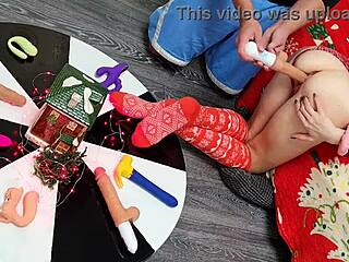 Double Dildos Thrusting Wild into Her Tight Petite Pussy Orgasm!