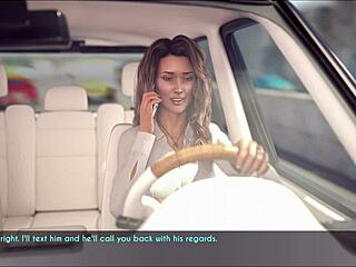 brunette milf wife teases with big tits in lingerie