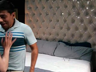 horny milf big tits make young stud cum pants pov