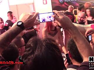 Fucking Hot Blondes Hardcore at Wild Orgy Party Stand