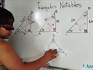 University Student Nerd Learns Sexual Trigonometry From Teacher