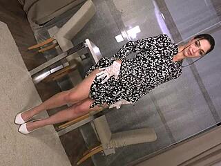 Milena Briz Deepthroats Cock Swallows Hot Facial Cum