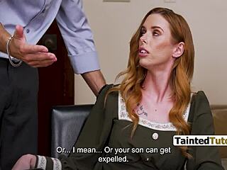 Jessica Aaren Blackmailed for Rough Desk Sex Ryan McLane