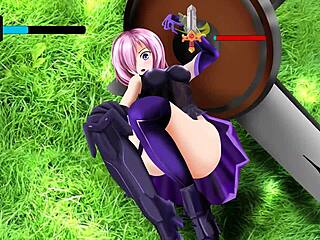 click battle hentai game female knight stripped naked fighting