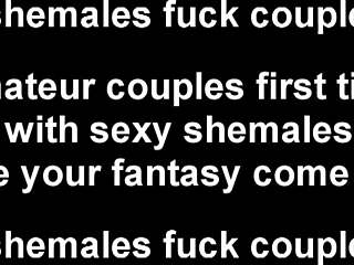 i love sucking tranny cock while my girl takes it deep in her ass