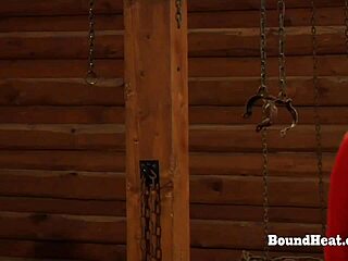 Busty Natural Tits Slave Whipped Hard While Tied In Lesbian Domination!