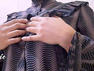 Chubby Pinay Teases Huge Natural Tits Nipples Office Break Time!