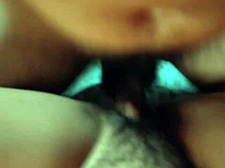 Watch his cock harden rubbing that hairy wet pussy missionary style!