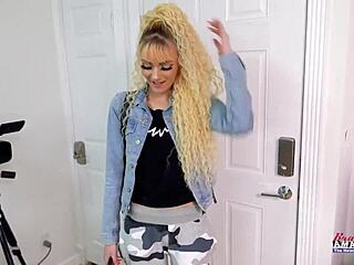 skinny blonde cutie sucks cock pussy pounded next