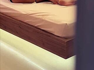 caught busty stepmom shaking ass in room milking my cock behind back?