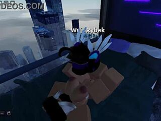 Horny roblox boy rams monster cock into big ass babe
