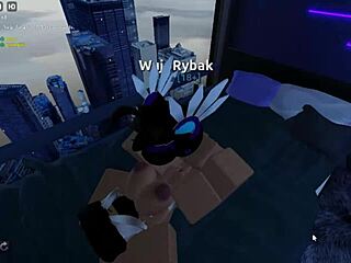 Horny roblox boy rams monster cock into big ass babe