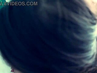 Two hot brunettes threesome orgy shakes asses homemade