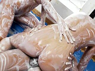 Busty Babes Wrestle, Footjob And Ride Cocks In Creamy FFM Fight Fuck