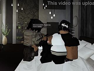 femboy wrecked by two monster black cocks