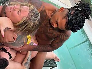 yasmin mineira pounded hard in every position till she gulps cum