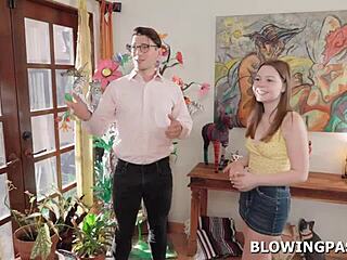 Hey teen, suck that manager cock hard to land the job!