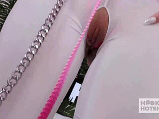 Tiny Hooker Sasha Tatcha Deepthroats Bryan Gozzling's Monster Cock Sloppily Then Rides Cowgirl