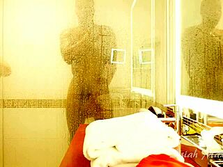 cheating bbc shower fuck gets intense and wet