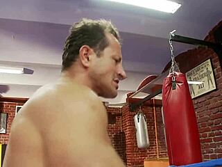 Boxing Coach Pounds Blonde's Wet Cunt Hard in Fight Ring!