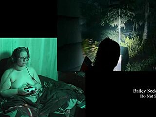 naked big tits bbw plays alan wake 2 tattooed