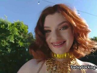 my big tit ginger finishes dance ridin my cock