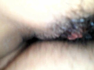 Hairy pussy pounded hard in intense homemade pov closeup